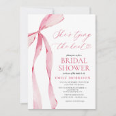 Pink Bow Ze is het vastbinden van de knoop Vrijgez Kaart (Voorkant)