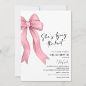 Pink Bow Ze is het vastbinden van de knoop Vrijgez Kaart (Voorkant)