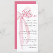 Pink Bow Ze is het vastbinden van de knoop Vrijgez Menu (Voorkant / Achterkant)