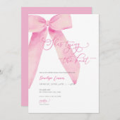 Pink Bow Ze is Tying the Knot Vrijgezellenfeest In Kaart (Voorkant / Achterkant)