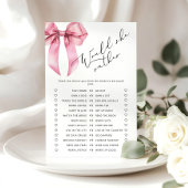 Pink Bow Zou ze liever vrijgezellenfeest spel