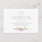 Pink Bows and Wildflowers Details Informatiekaartje (Voorkant)