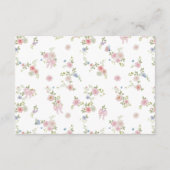 Pink Bows and Wildflowers Details Informatiekaartje (Achterkant)