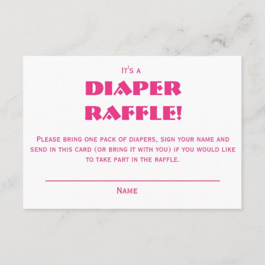 Pink Bows Baby Shower Informatiekaartje (Achterkant)