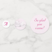 Pink Bows Baby Shower Personalized  Confetti (Voorkanten)