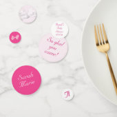 Pink Bows Baby Shower Personalized  Confetti (Groep)