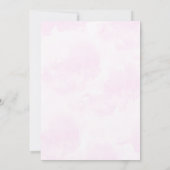 Pink Bows Balloons Verjaardag Uitnodiging (Achterkant)