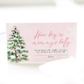 Pink Bows Christmas Hoe groot is het buikspel van  Informatiekaartje