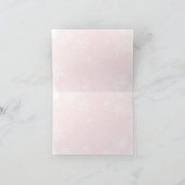 Pink Bows Christmas Tree Winter Thank you card Bedankkaart (Binnen)