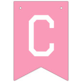 Pink Bows Class Of 2026 Graduation Party Vlaggetjes (Tweede vlag)