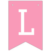 Pink Bows Class Of 2026 Graduation Party Vlaggetjes (Derde vlag)