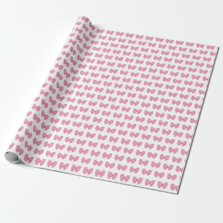 pink bows girly gift wrapping paper cadeaupapier