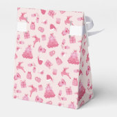 Pink Bows Merry Little Baby Shower Thank You Bedankdoosjes (Achterkant)