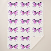 Pink Bows Sherpa Deken (Voorkant)