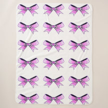 Pink Bows Sherpa Deken