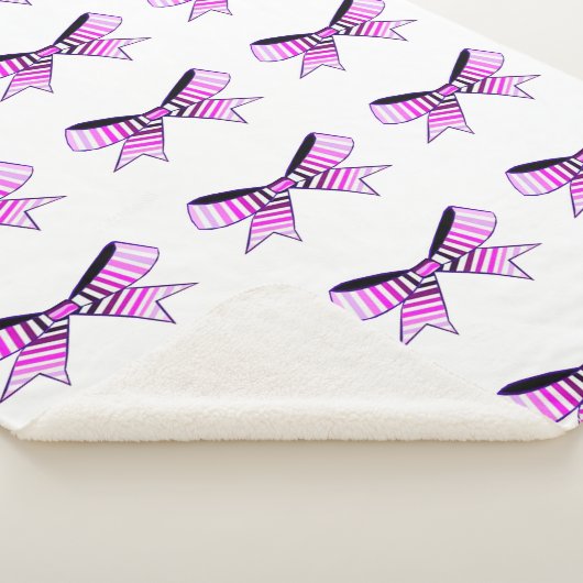 Pink Bows Sherpa Deken (3/4)