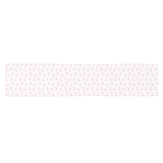 Pink Bows Table Runner Korte Tafelloper (Horizontaal)