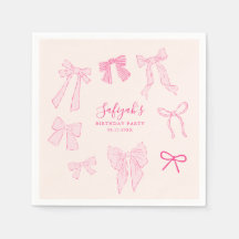 Pink Bows Whimsical verjaardagsfeestje