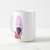 Pink brainwashed puppet pointing koffiemok (Voorkant links)