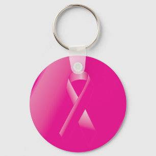 PINK BREAST CANCER SUPPORT RIBBON VEROORZAAKT VROU SLEUTELHANGER
