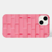 Pink Brick Wall iPhone Case Feminine Style (Achterkant (horizontaal))
