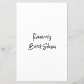 Pink Bridal Shower Game He Said She Said (Achterkant)