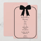 pink bridal shower invitation kaart (Voorkant / Achterkant)