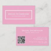 Pink Bridal Showroom Alle bedrijven QR code Visitekaartje (Voorkant / Achterkant)