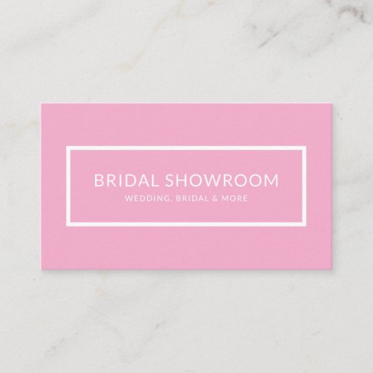 Pink Bridal Showroom Alle bedrijven QR code Visitekaartje (Voorkant)