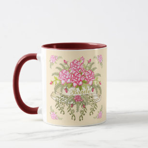 Pink Bride aangepaste bruiloft mok