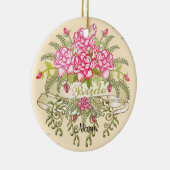 Pink Bride aangepaste bruiloft ornament (Rechts)