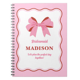 Pink Bridesmaid Bachelorette Notitieboek