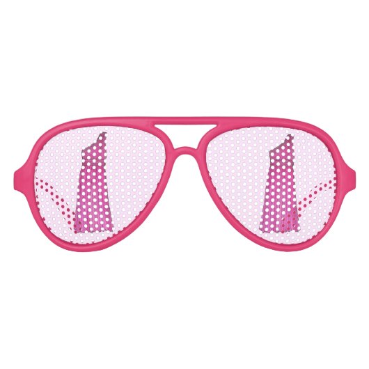 Pink Bridesmaid Bridal-aanhanger bruiloft Aviator Zonnebril (Voorkant)