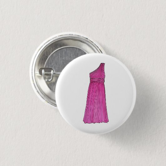 Pink Bridesmaid Bridal-aanhanger bruiloft Ronde Button 3,2 Cm (Voorkant /achterkant)