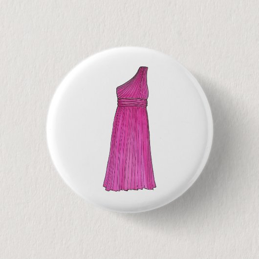 Pink Bridesmaid Bridal-aanhanger bruiloft Ronde Button 3,2 Cm (Voorkant)