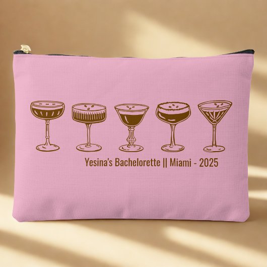 Pink Bridesmaid Espresso Martini Bachelorette  Etui