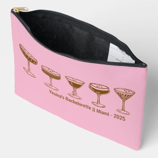 Pink Bridesmaid Espresso Martini Bachelorette  Etui (Open)