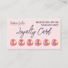 Pink Bright Bokeh Klantenkaartje