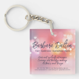 Pink Bright Bokeh Sleutelhanger