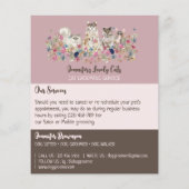 Pink Brochure Cats Groomer Service Offers (Achterkant)