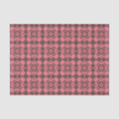 Pink Brown Checker Argyle Pattern Tissuepapier (Voorkant)