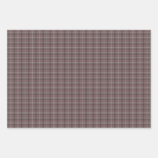 Pink Brown Plaid Classic Pattern Inpakpapier Vel (Voorkant 3)