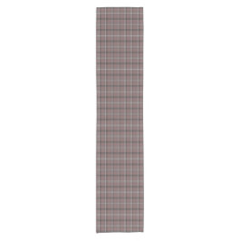 Pink Brown Plaid Classic Pattern Table Runner Korte Tafelloper
