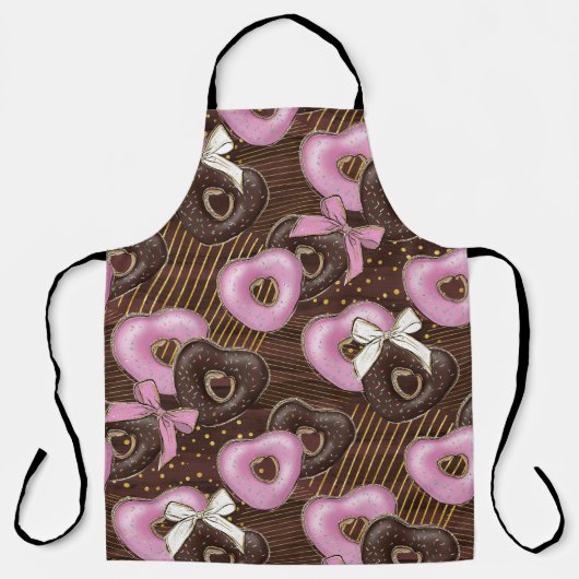 PINK & BROWN VALENTIJNSDAG HEART DONUTS SCHORT (Voorkant)