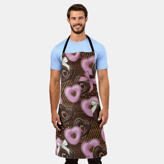 PINK & BROWN VALENTIJNSDAG HEART DONUTS SCHORT (Gedragen)