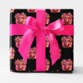 Pink Bubble Gum Highland Koe Cadeaupapier