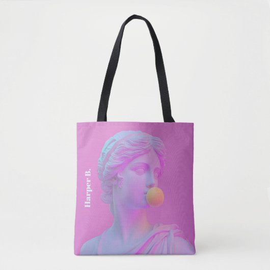 Pink Bubble Gum Pop Venus Tote Bag (Voorkant)