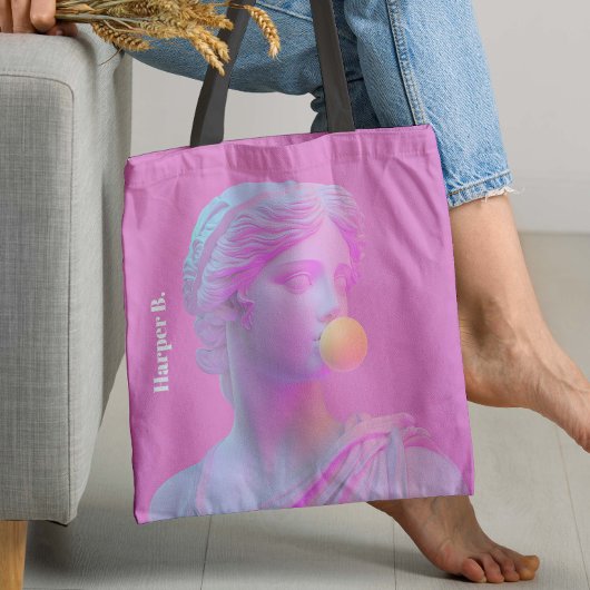 Pink Bubble Gum Pop Venus Tote Bag