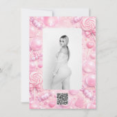 Pink Bubblegum Dream Candy Land Thank You Card Kaart (Achterkant)