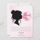 Pink Bubblegum Dream Candy Land Thank You Card Kaart (Voorkant)